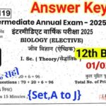 12th Biology Answer Key 2025: 100% सही आंसर की हुआ जारी,01 February 2025